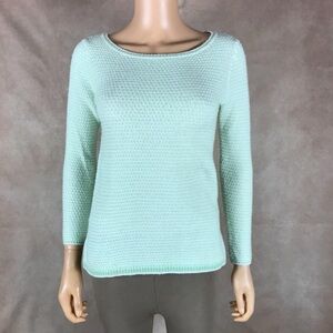 J.CREW Wool Blend Green Sweater PXS